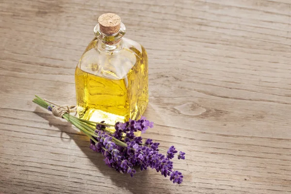 Lavender essential oil — Stock Photo, Image