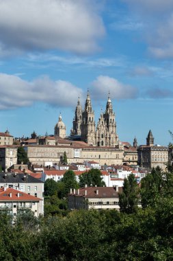 Santiago de Compostela Katedrali şehir manzarası
