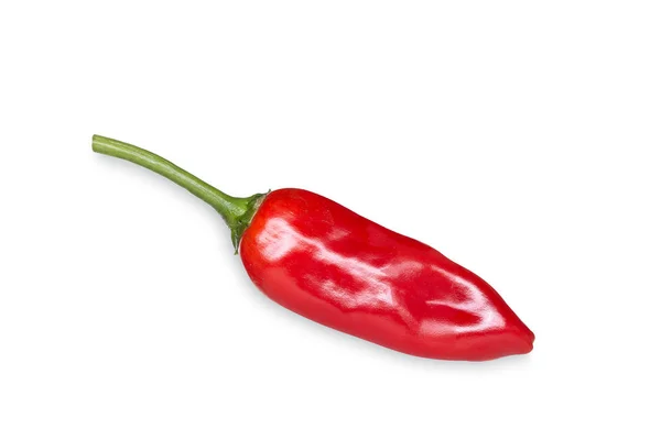 Fresh red pepper isolated on white background — Stock Photo, Image