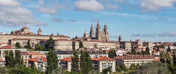 Santiago de Compostela panoramik görünümü — Stok fotoğraf