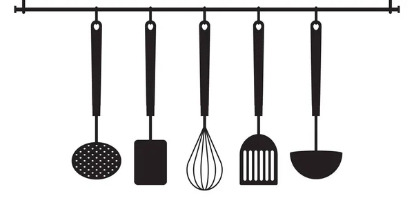 Set de utensilios de cocina — Vector de stock