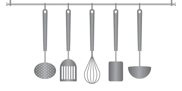 Set de utensilios de cocina — Vector de stock