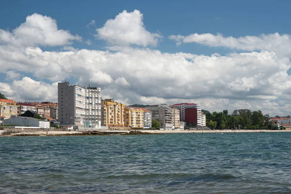 Uitzicht Het Strand Van Compostela Vilagarcia Arousa Pontevedra Spanje Toeristische — Stockfoto