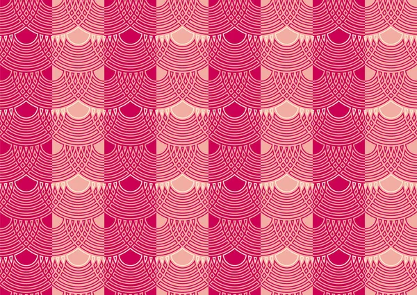 シームレスな幾何学的背景 アートデコレトロスタイルのパターンベクトルイラスト — ストックベクタ