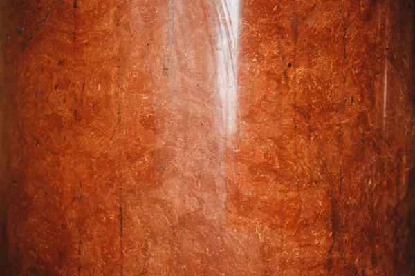Textura de pedra de mármore vermelho e branco de perto. estrutura de rocha em camadas close-up — Fotografia de Stock