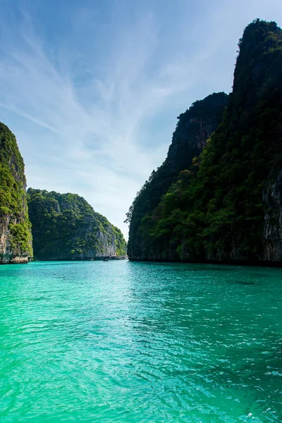 Μάγια Κόλπο Phi Phi Leh Νησί Krabi Ταϊλάνδη — Φωτογραφία Αρχείου