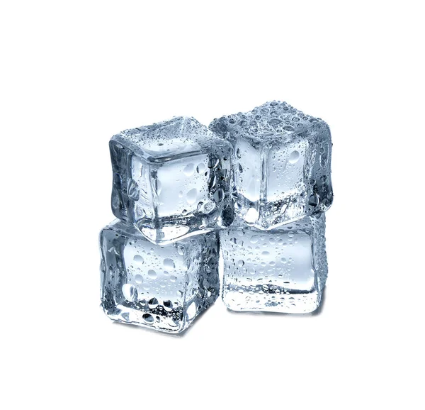 Ice Cubes White Background Royalty Free Stock Photos