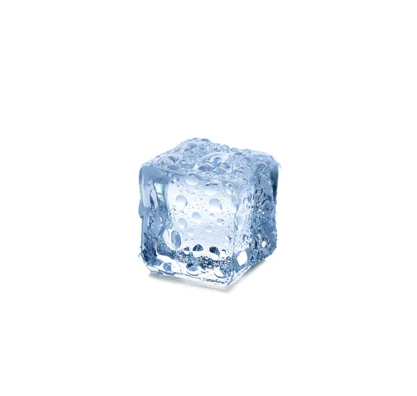 Three Ice Cubes White Background — Stock Photo, Image