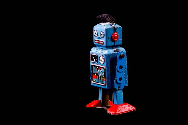 Vintage Giocattolo Latta Robot — Foto Stock