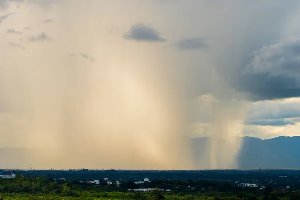 Åska Storm Himmel Regn Moln — Stockfoto