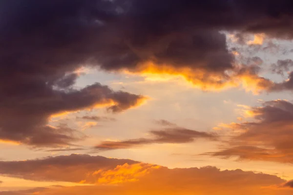 Céu Dramático Colorido Com Nuvem Pôr Sol — Fotografia de Stock