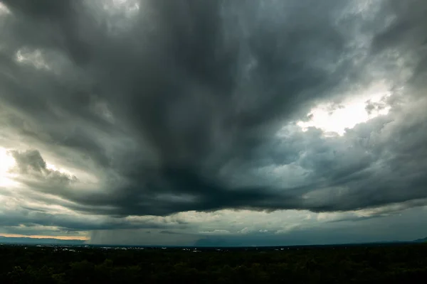 Trueno Tormenta Cielo Nubes Lluvia —  Fotos de Stock