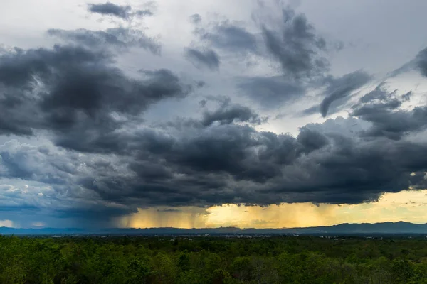 Trueno Tormenta Cielo Nubes Lluvia — Foto de Stock