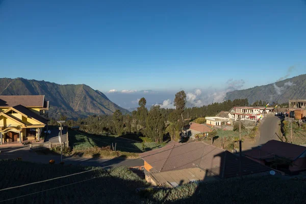 Blick Vom Cemoro Lawang Bei Sonnenuntergang Nach Osten Auf Den — Stockfoto