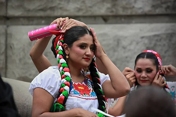 印第安纳波利斯 2018年5月2日 Folklrico 是一个集体任期为传统墨西哥在舞蹈强调地方民俗文化以芭蕾特征 针对性的脚趾 夸张的运动 高度编排 — 图库照片