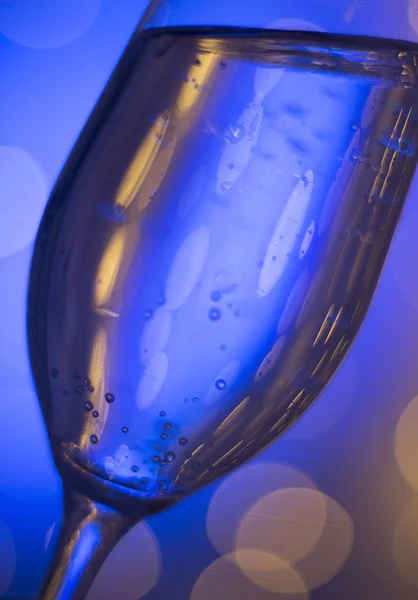 Champagne Sparkling Wine Glass Prosecco Cava Discotheque Party Bar Wedding — Stock Photo, Image