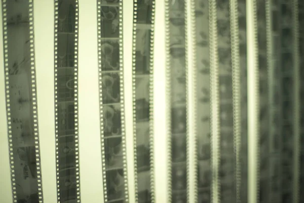 Analóg Fekete Fehér Fényképezés Film Tagadások Szárítás Után Szárítás Fényképek — Stock Fotó