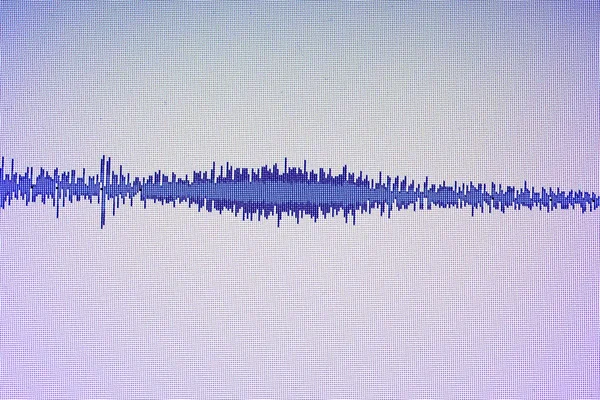 Fali Dźwiękowej Sound Studio Edycji Dźwięków Pokazy Ekranu Programu Komputera — Zdjęcie stockowe