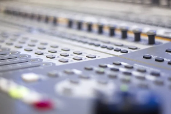 Recording Studio Mixing Desk Used Mix Voiceover Voice Singing Music — Stock Photo, Image