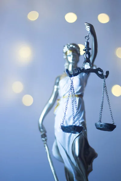 Prawnicy Kancelarii Prawnej Prawa Rzeźba Przedstawiająca Ślepa Sprawiedliwość Sądy Rysunek — Zdjęcie stockowe