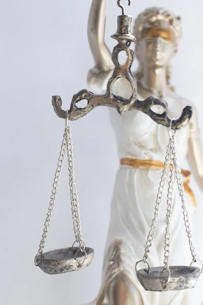 Bronzene Statue Der Themis Büro Der Rechtsanwaltskanzlei — Stockfoto