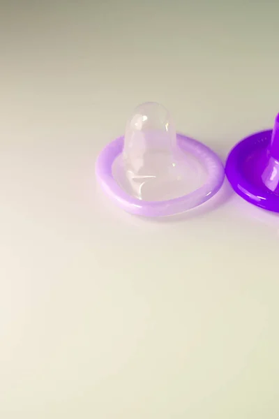 Cauciuc Latex Prezervativ Contraceptiv Masculin Pentru Boli Sigure Sex Fără — Fotografie, imagine de stoc