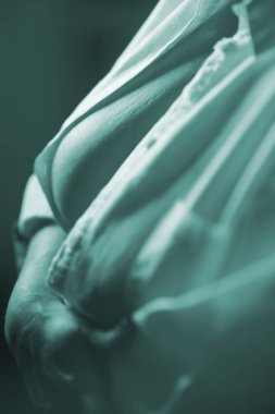 Göğüsleri çok büyük erotik göğüsleri olan ve fotoğraf çekiminde yetişkin gibi davranan iri göğüslü seksi kadın..