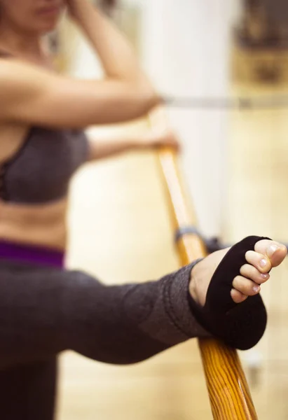 Pilates Balet Fitness Stretching Yoga Studio Sala Gimnastică Bar Echipamente — Fotografie, imagine de stoc