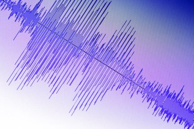 Ses ses dalgası stüdyo bilgisayar programı ekran gösterimleri ses dublaj vokal kaydı gelen ekranda düzenleme.