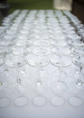 Lüks Otel düğün evlilik konuklar üzerinden içmek hazır, kırmızı veya beyaz şarap gözlük.