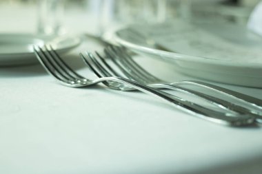 Düğün resepsiyonu ziyafet akşam yemeği parti masa yer ayarlarını lüks otel mekan olarak ayarla.