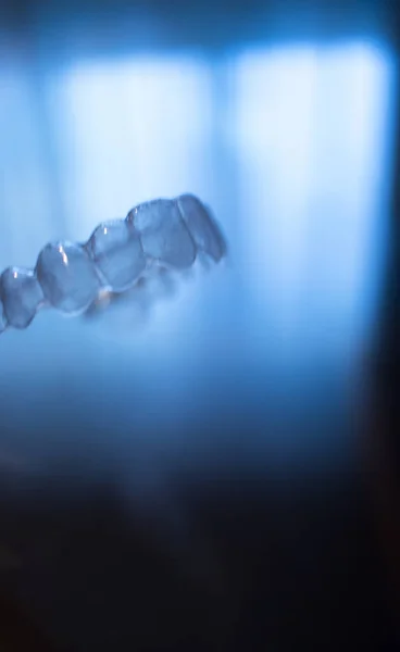 Enderezadores Alineación Dientes Dentales Transparentes Invisibles Para Tratamiento Dentistas Ortodoncia —  Fotos de Stock