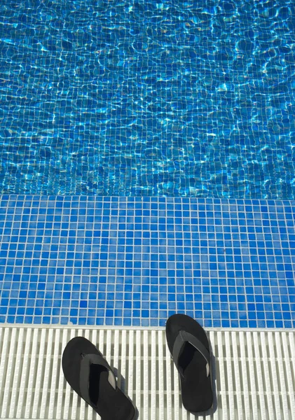 Piscina Aire Libre Verano Jardín Del Hotel Resort Lujo — Foto de Stock