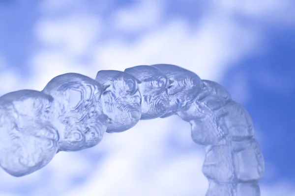 Enderezadores Alineación Dientes Dentales Transparentes Invisibles Para Tratamiento Dentistas Ortodoncia —  Fotos de Stock