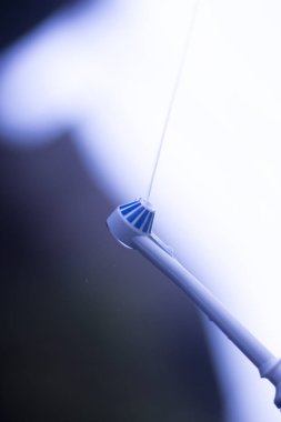 Diş su sprey interdental hijyen için temizleyici.