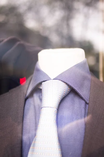 Maniquí Maniquí Maniquí Sotre Escaparate Para Hombre Con Camisa Corbata — Foto de Stock