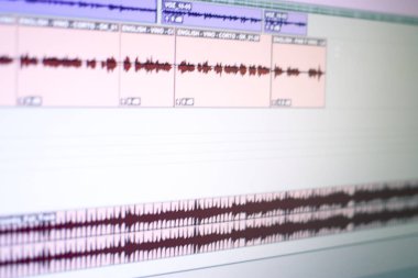 Kayıt ses stüdyo karıştırma bilgisayar ekran programı kaydetmek ve mix müzik ve dublaj.