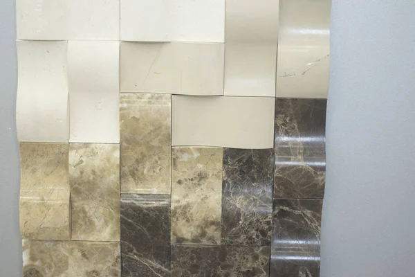 Kitchen bathroom tiles showroom display of new tiling option for floors and walls for home building improvement works.