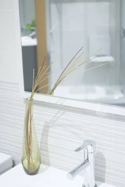 Banyo Musluk Evye Showroom Görüntülenmesini Konut Geliştirme Için Yeni Tasarım — Stok fotoğraf