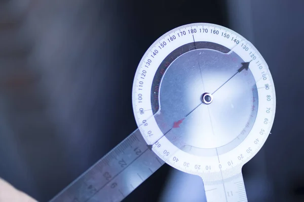 Goniometer Rörelse Medicinska Instrument Används För Att Mäta Rörlighet Leder — Stockfoto