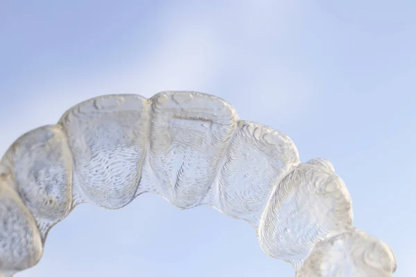 Invisible Soporte Plástico Dientes Alineador Dental Alisadores Ortodónticos — Foto de Stock