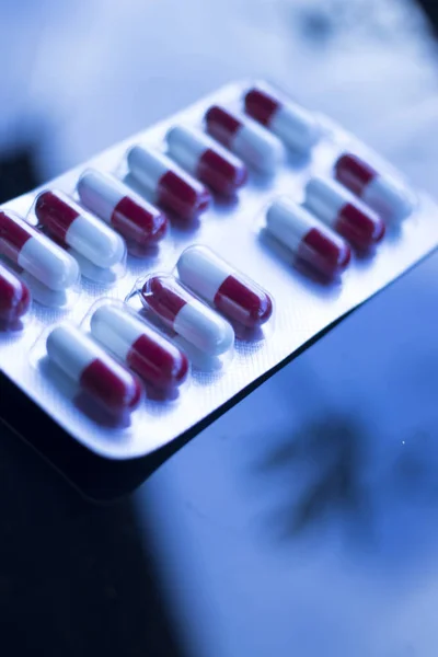Наркотики Лекарство Пузырь Пакет Фармацевтических Медицинских Препаратов — стоковое фото