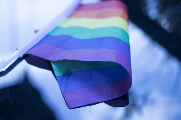 Gay lesbiana derechos LGBT bandera —  Fotos de Stock