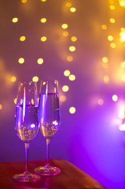 Şampanya cam disko parti barda