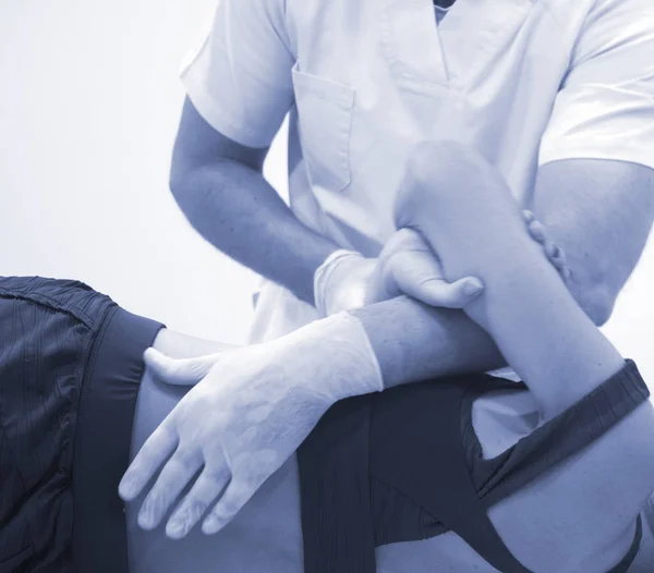 Physiotherapie Osteopathie Physiotherapeut — Stockfoto