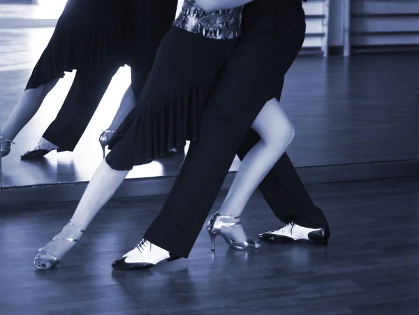 Dança de salão salsa dançarinos — Fotografia de Stock