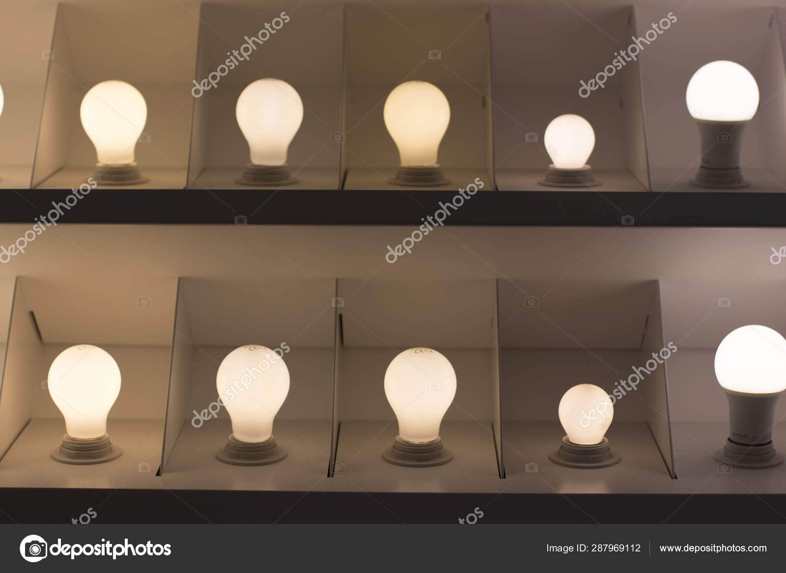 Led Light Bulbs Store Display Stock Photo C Edwardolive