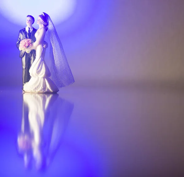 Casamento casal casamento bonecas — Fotografia de Stock