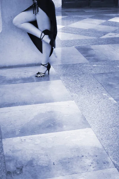 볼룸 여성 댄서 댄스 — 스톡 사진