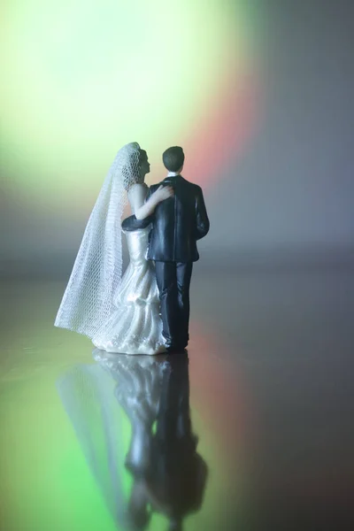 Bruiloft paar huwelijk poppen — Stockfoto